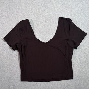 lululemon athletica Align Black Crop Top